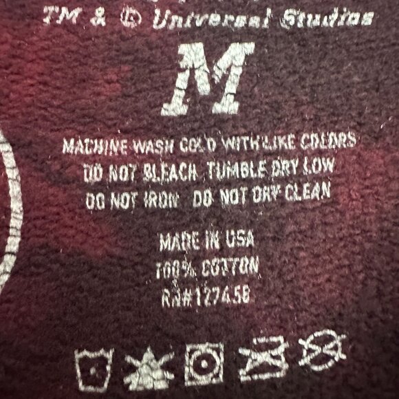 Fast & Furious By Affliction Red Tie-Dye Distressed Hoodie M 100% Cotton - Picture 6 of 9